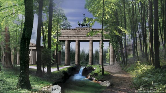 Brandenburger Tor im Einklang mit der Natur M-Size